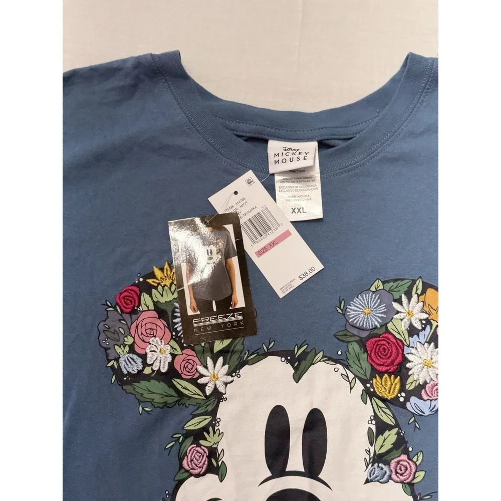 NWT Freeze New York Disney Mickey Mouse Floral Size XXL